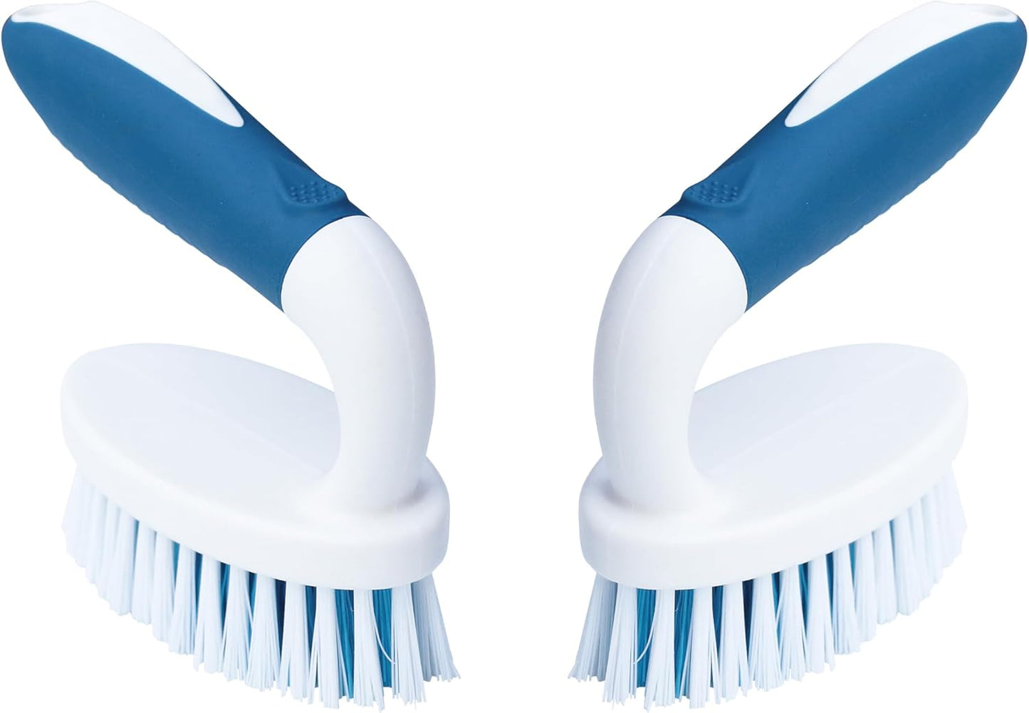 2-Pack Scrub Brushes – Stiff Bristle Cleaning Tools for Bathroom, Kitchen, Carpet & Tile.