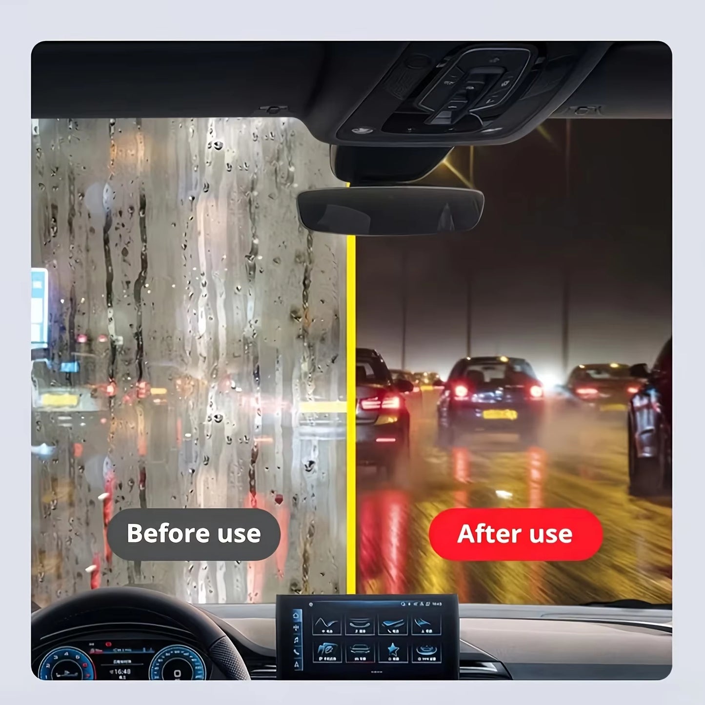 Glass Oil Film Remover – Windshield Cleaner & Water Spot Sponge