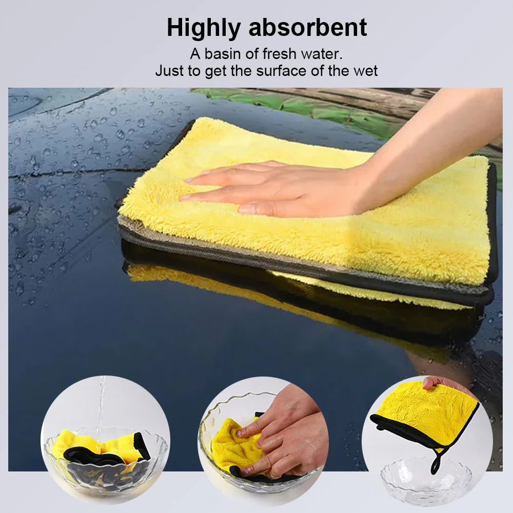 Microfiber Car Wash Towel – 30x30cm Ultra-Soft Drying & Detailing Cloth for Car Care