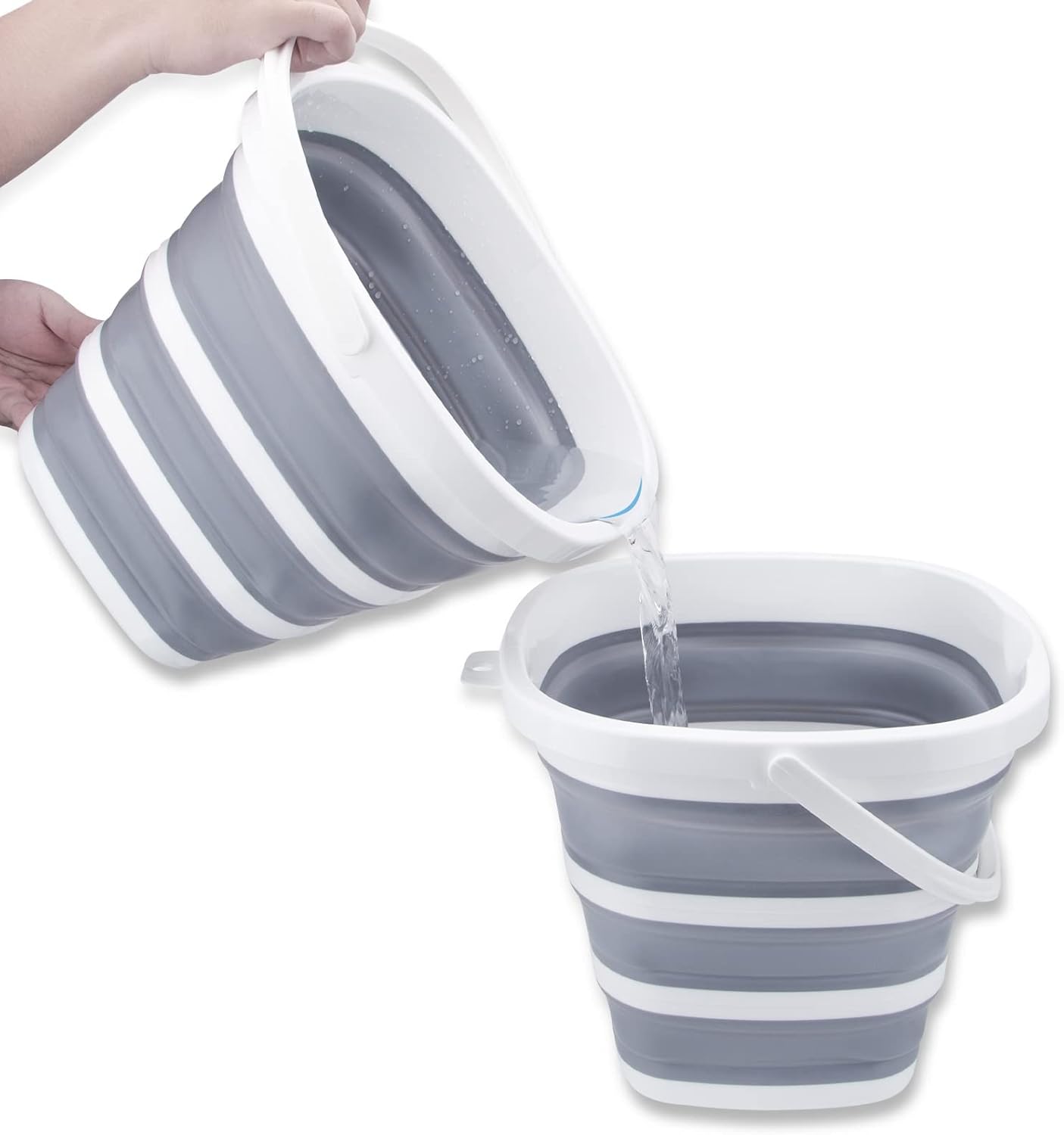 10L Collapsible Bucket – Portable Folding Water Container for Cleaning, Camping, Fishing & Car Wash.
