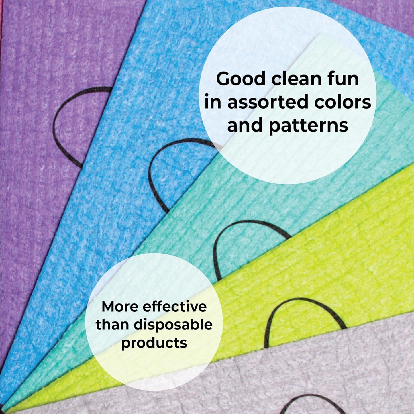 4-Pack Swedish Dishcloths – Reusable, Eco-Friendly Cleaning Cloths for Kitchen & Home (Assorted Colors).