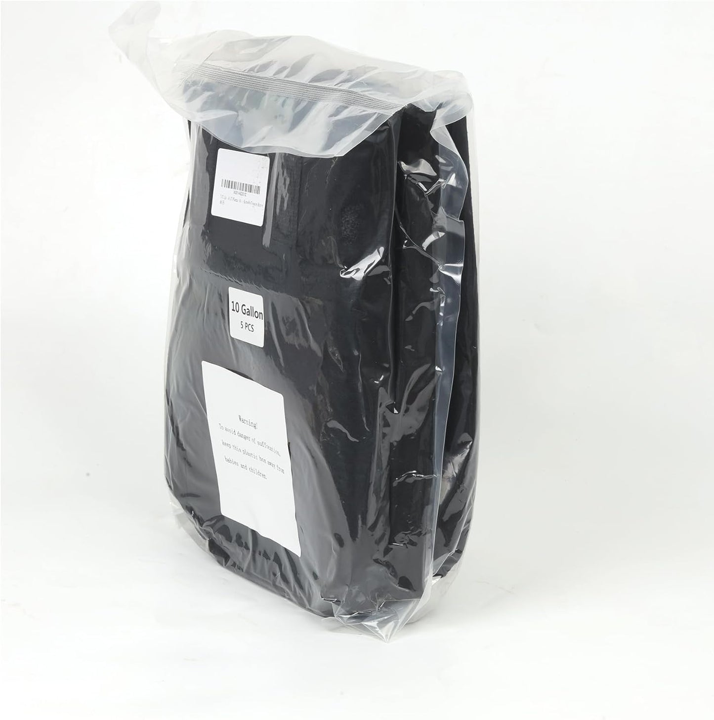10-Gallon Fabric Grow Bags (5-Pack) – Heavy-Duty Nonwoven Planter Pots for Vegetables & Tomatoes, Black