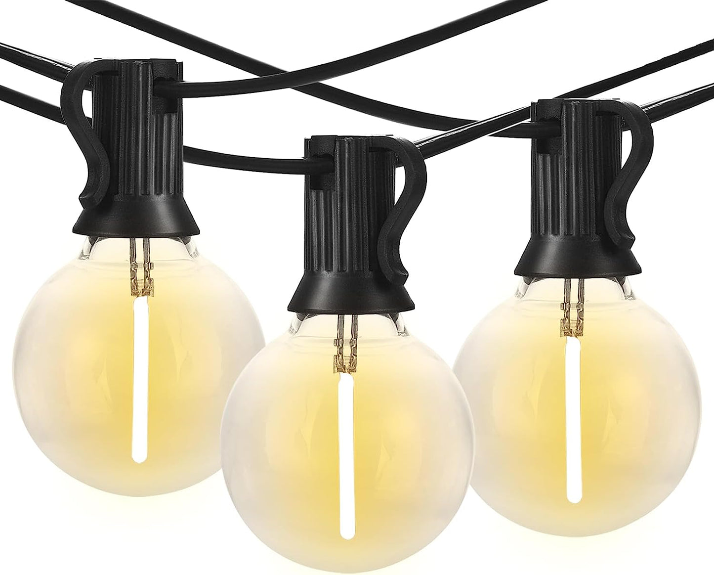 29FT Outdoor Globe String Lights – Waterproof, Shatterproof, 15 Dimmable Bulbs with E12 Base for Patio & Backyard