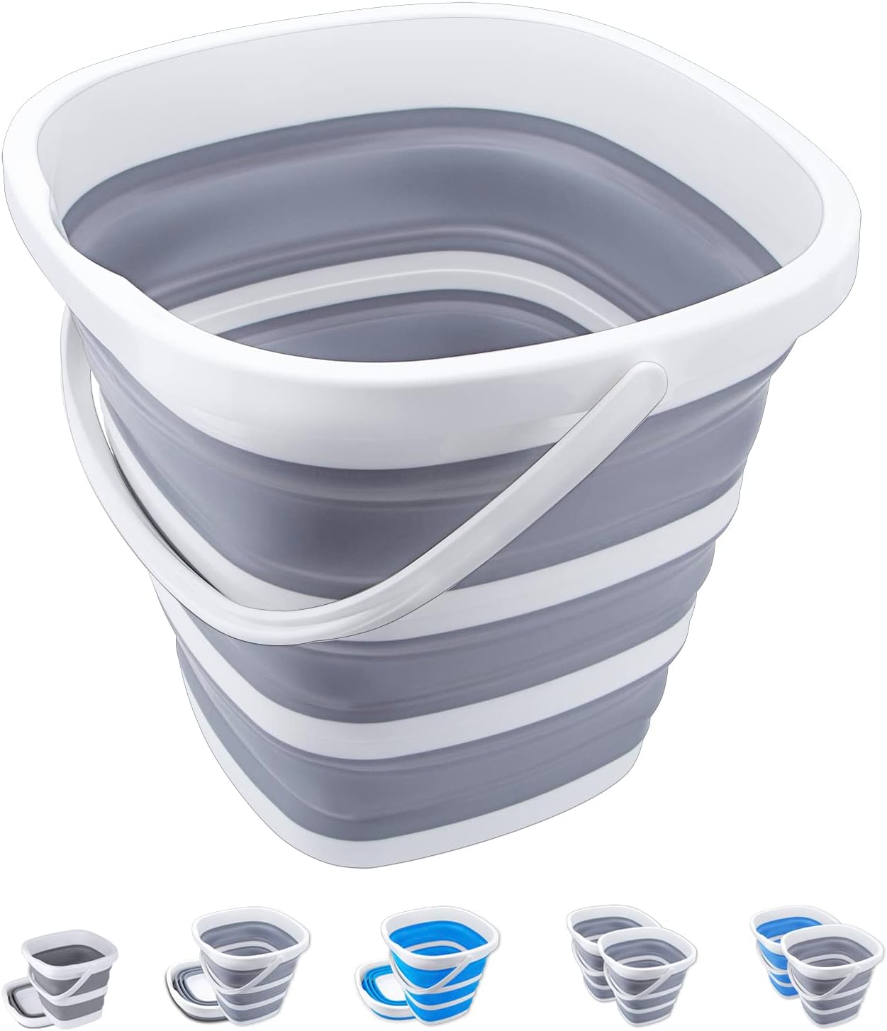 10L Collapsible Bucket – Portable Folding Water Container for Cleaning, Camping, Fishing & Car Wash.