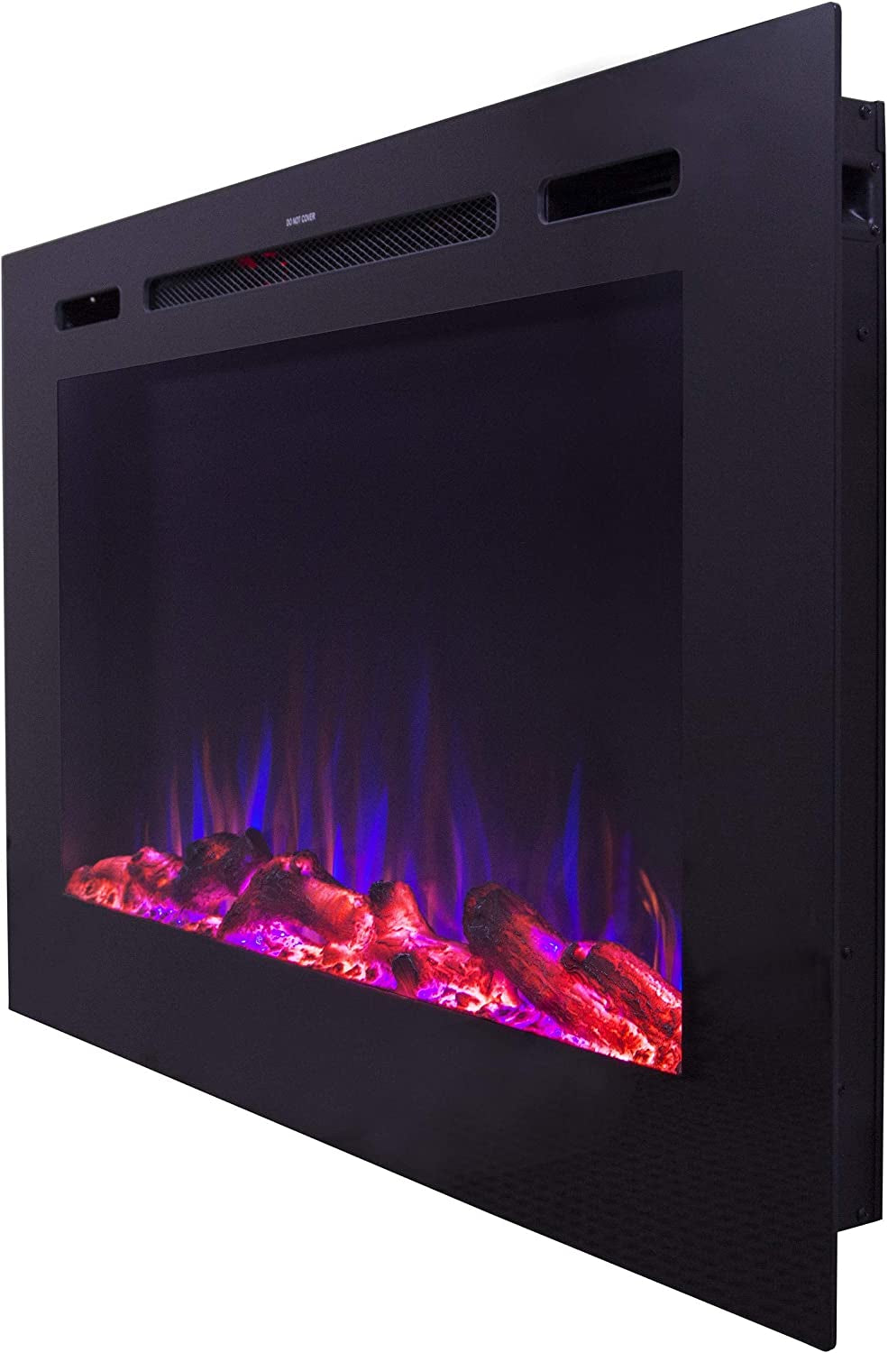 Forte 40" Smart Electric Fireplace – Wi-Fi, Alexa, 1500W Heater, Recessed Design