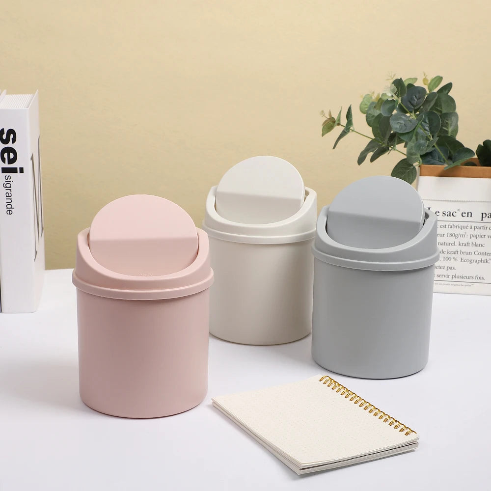 Mini Desktop Trash Bin – High Capacity for Office & Home