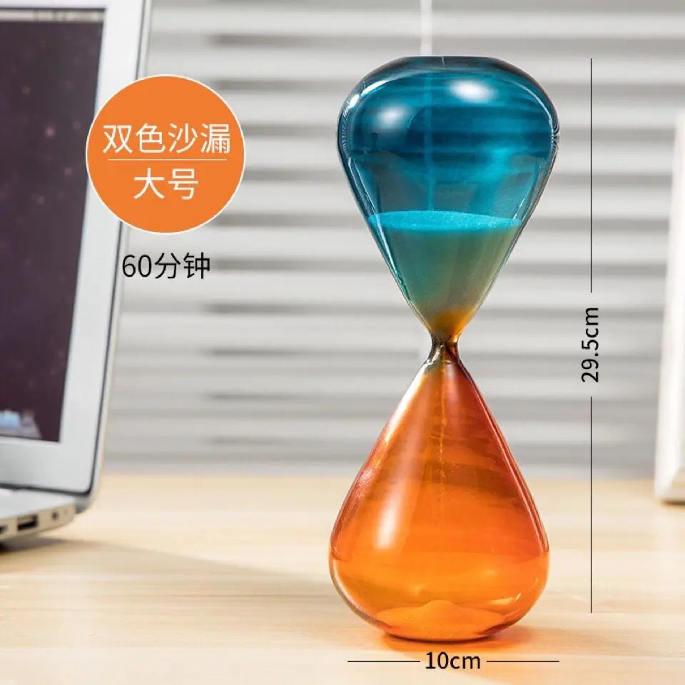 Two-Color Hourglass Timer – Elegant Timepiece for Home, Office & Gifting