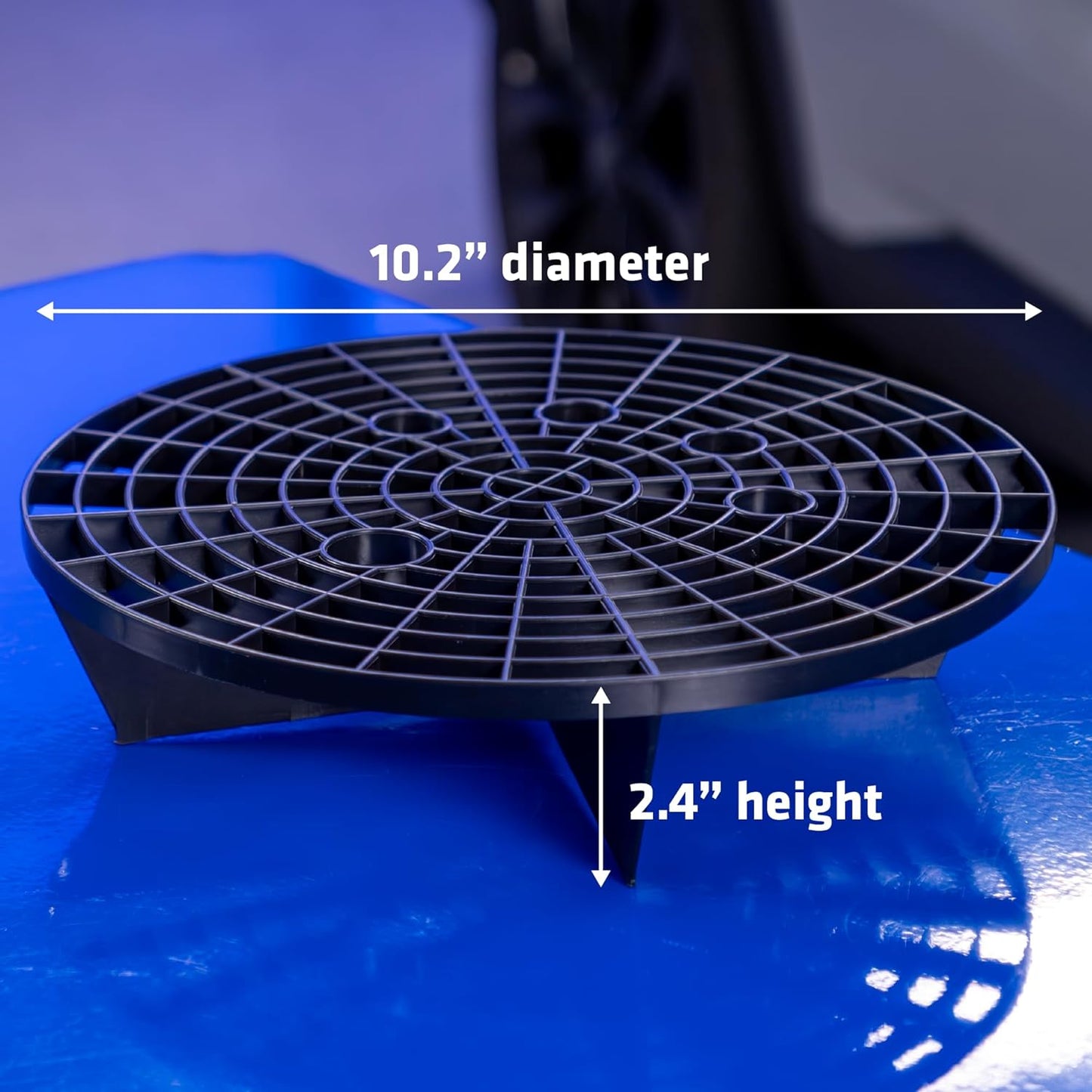2-Pack Car Wash Grit Guard Inserts – Black | Dirt Trap for Buckets & Detailing Kits.