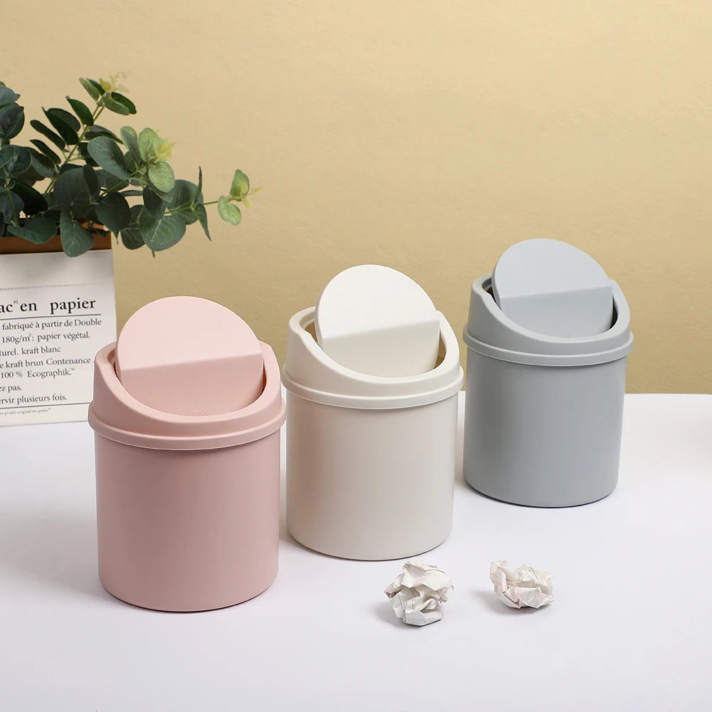 Mini Desktop Trash Bin – High Capacity for Office & Home