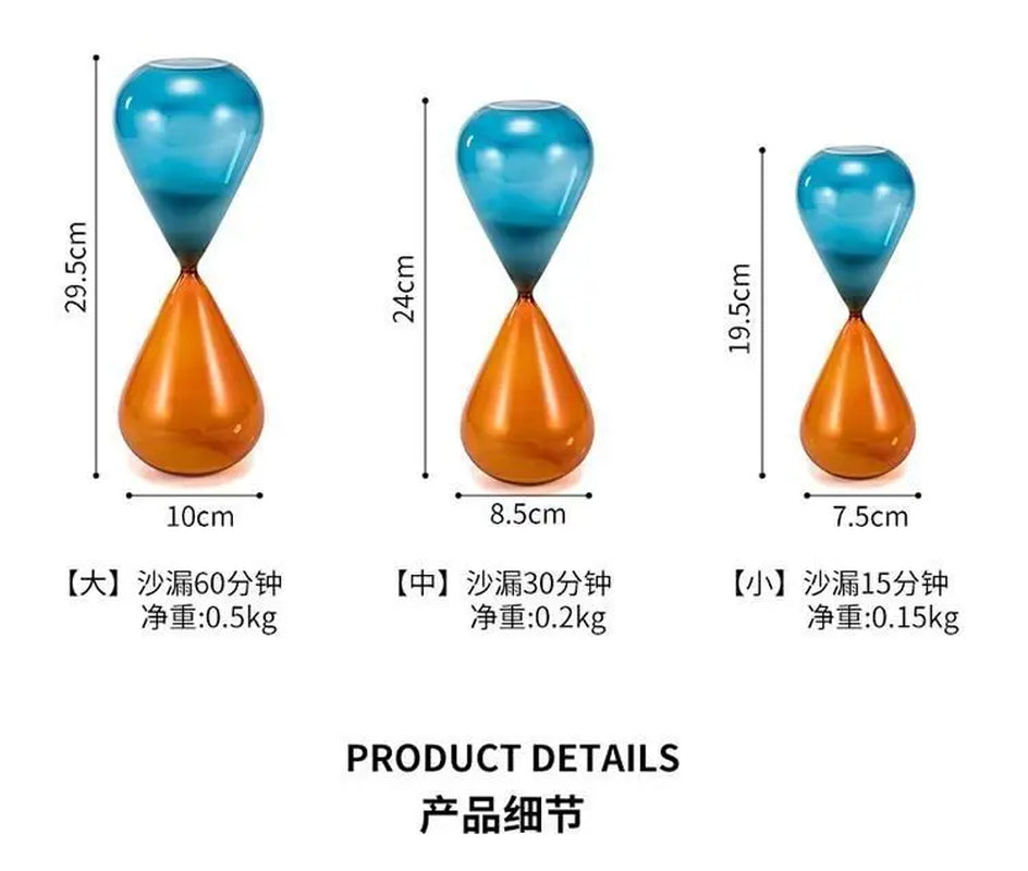 Two-Color Hourglass Timer – Elegant Timepiece for Home, Office & Gifting