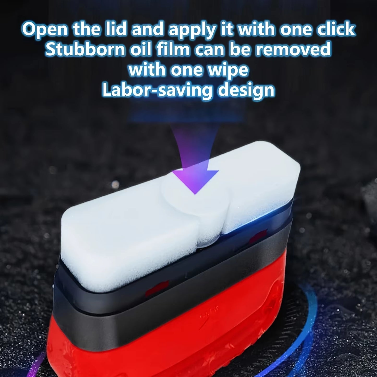 Glass Oil Film Remover – Windshield Cleaner & Water Spot Sponge