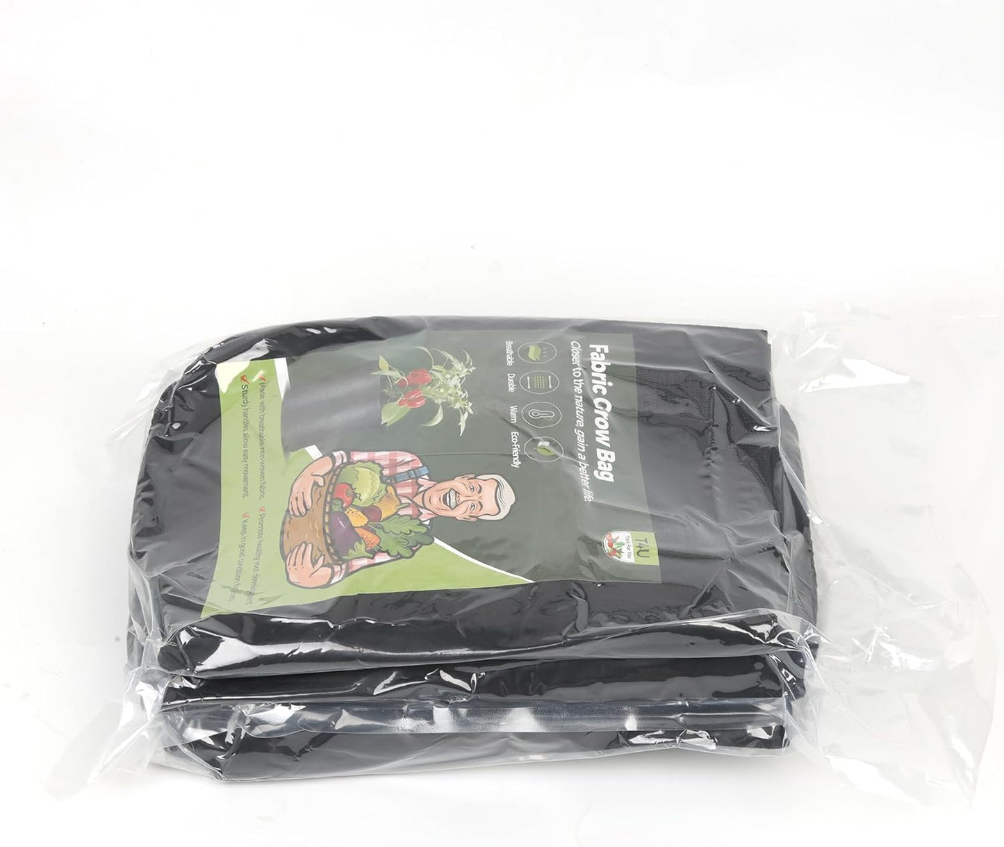 10-Gallon Fabric Grow Bags (5-Pack) – Heavy-Duty Nonwoven Planter Pots for Vegetables & Tomatoes, Black