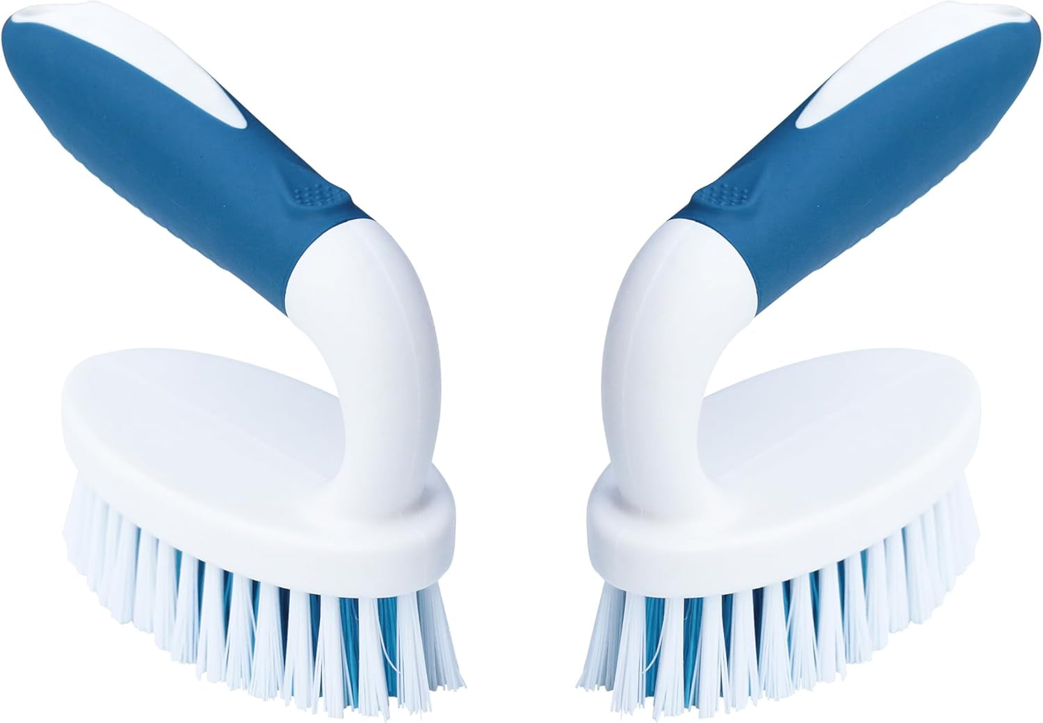 2-Pack Scrub Brushes – Stiff Bristle Cleaning Tools for Bathroom, Kitchen, Carpet & Tile.