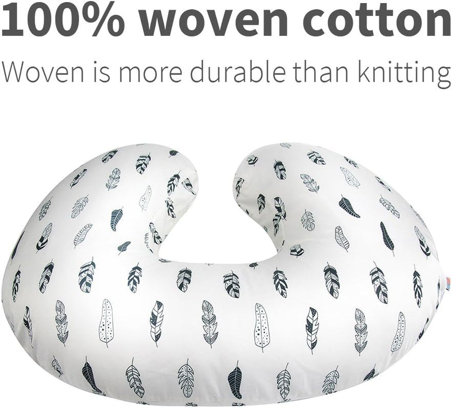 Nursing Pillow Cover – Soft Feather Design Slipcover for Breastfeeding & Infant Support (ZT01)
