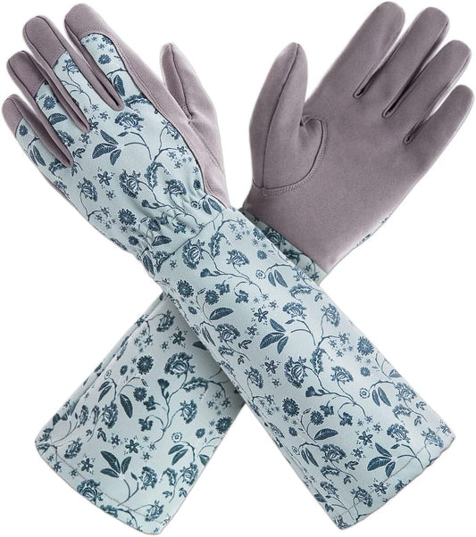 Gardening Gloves for Women Long Sleeve, Light Protective Gloves for Yard and Outdoor Work.