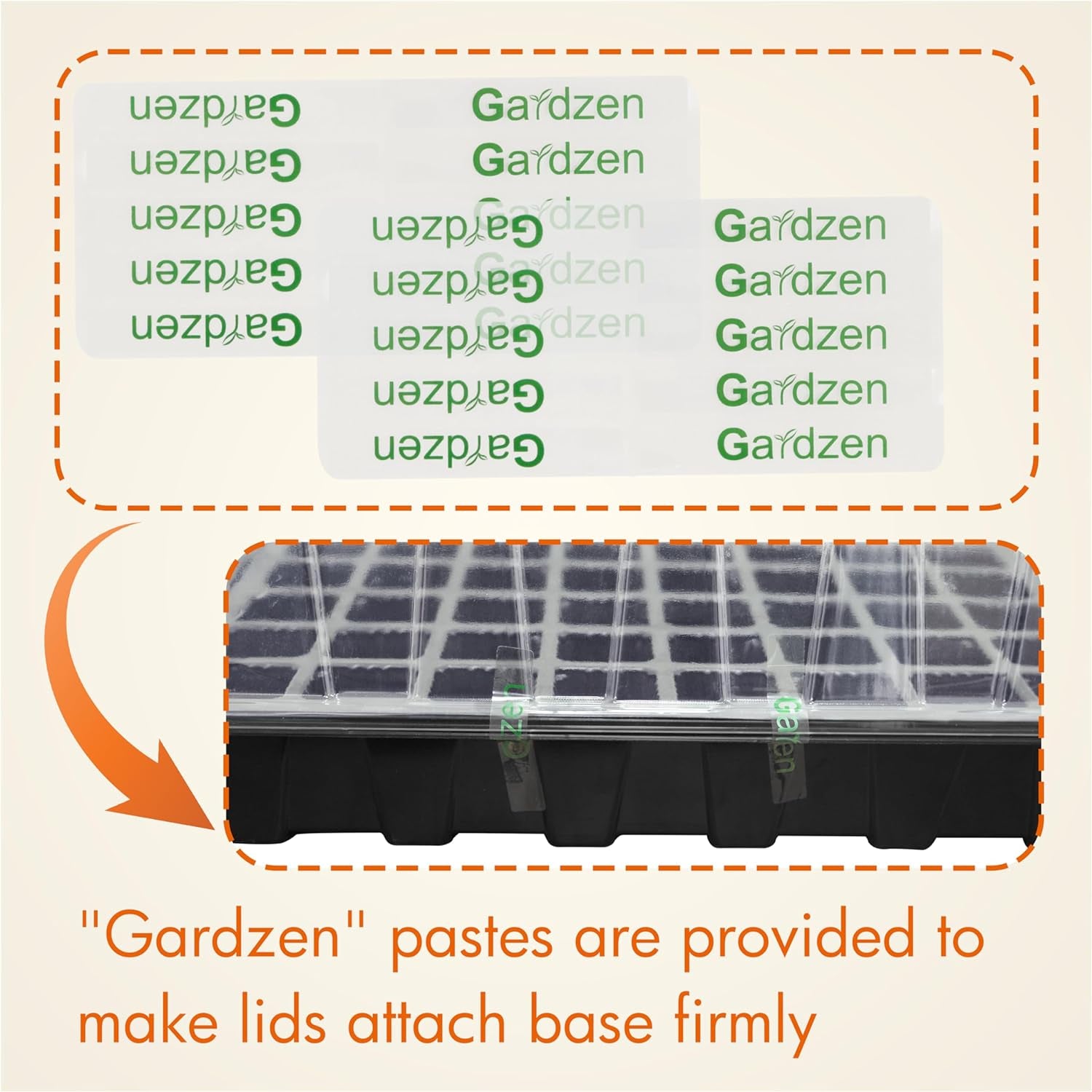 B5 Seed Starter Tray Kit – 200-Cell Set with Humidity Domes & Bases for Indoor Gardening & Greenhouses