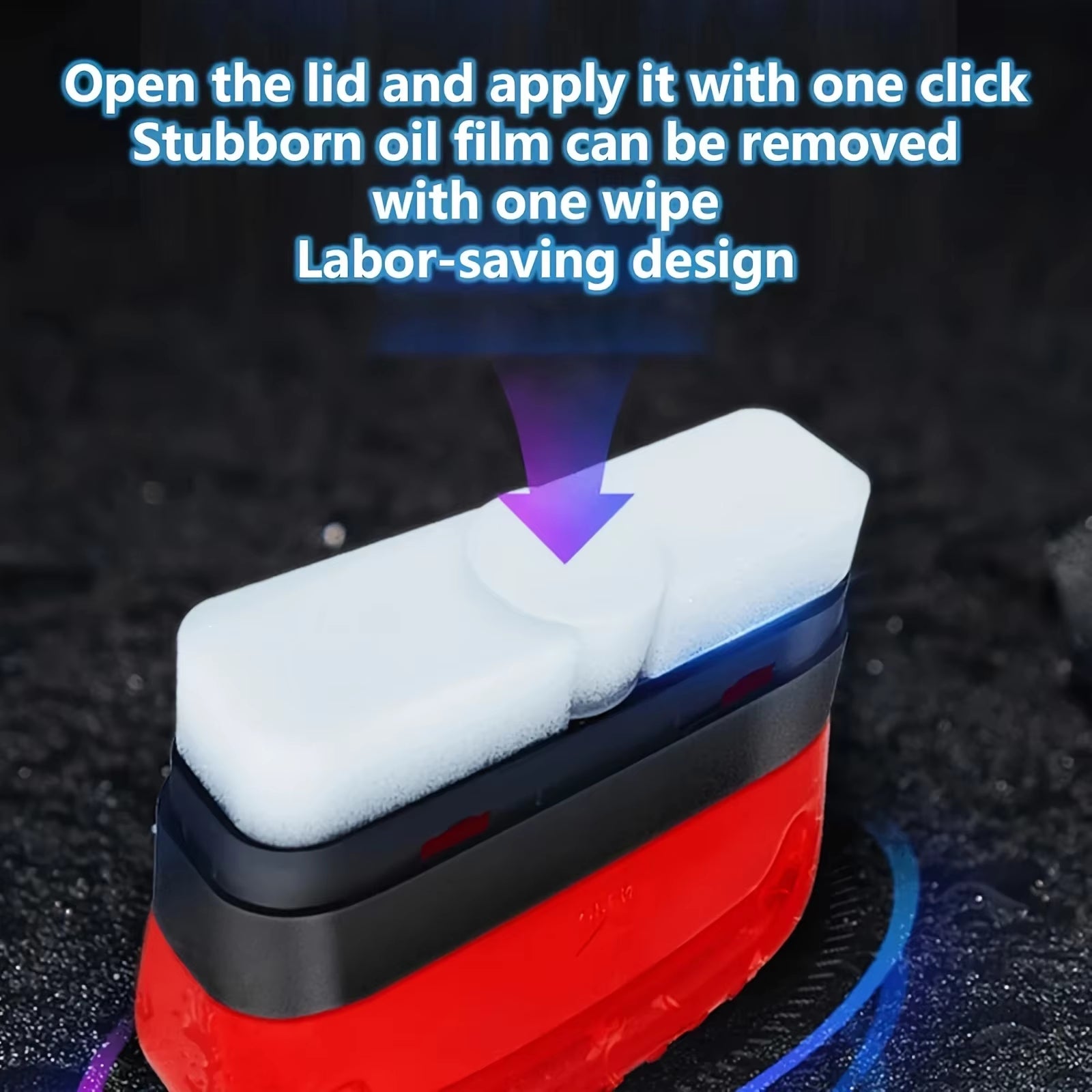 Glass Oil Film Remover – Windshield Cleaner & Water Spot Sponge